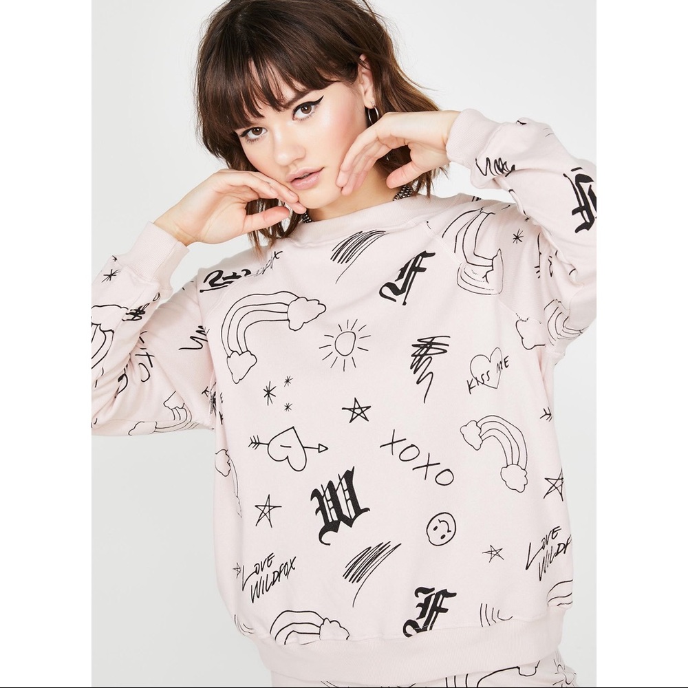 ✨WILDFOX | Love Scribbles Sommers Sweatshirt✨